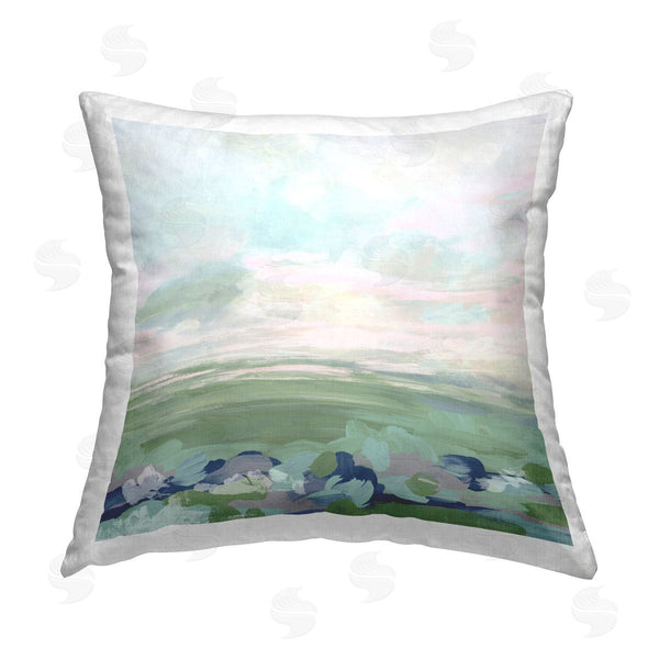 stupell industries June Erica Vess | Grassland Sky Gradient Printed Throw Pillow