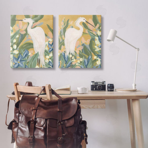 Stupell Industries June Erica Vess | Great Egret In Blooming Bushes Wall Art