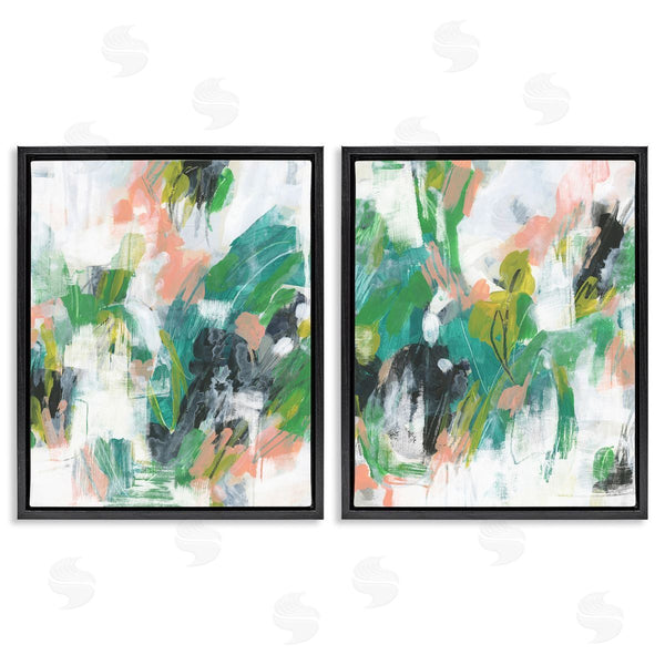 Stupell Industries June Erica Vess | Green Abstract Layers Wall Art
