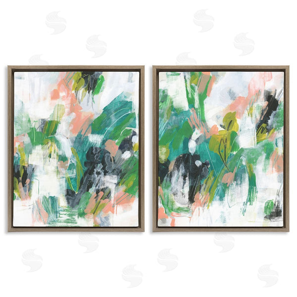 Stupell Industries June Erica Vess | Green Abstract Layers Wall Art
