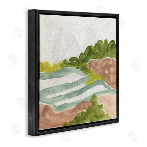 Stupell Industries June Erica Vess | Green Bush Meadow Landscape Soft Rolling Fields Wall Art