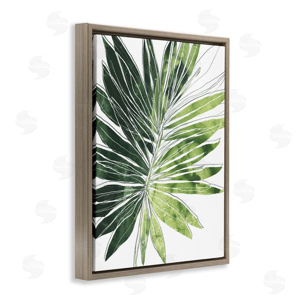 Stupell Industries June Erica Vess | Green Pop Palm Leaves Expressive Linework