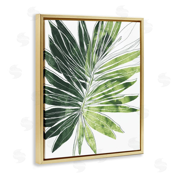 Stupell Industries June Erica Vess | Green Pop Palm Leaves Expressive Linework