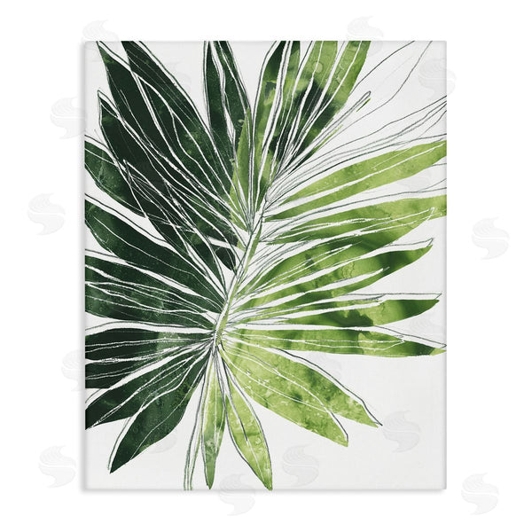 stupell industries June Erica Vess | Green Pop Palm Leaves Expressive Linework