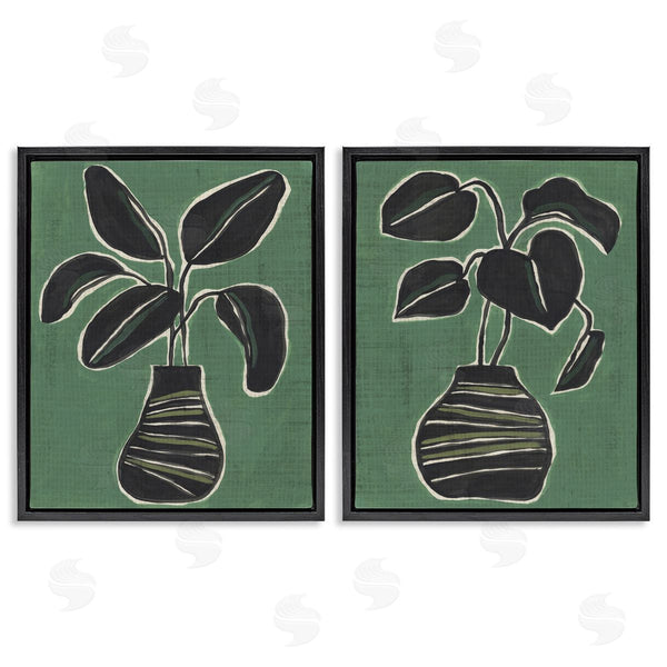 Stupell Industries June Erica Vess | Green Toned House Plants Wall Art