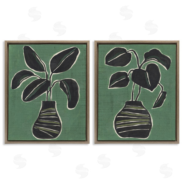Stupell Industries June Erica Vess | Green Toned House Plants Wall Art