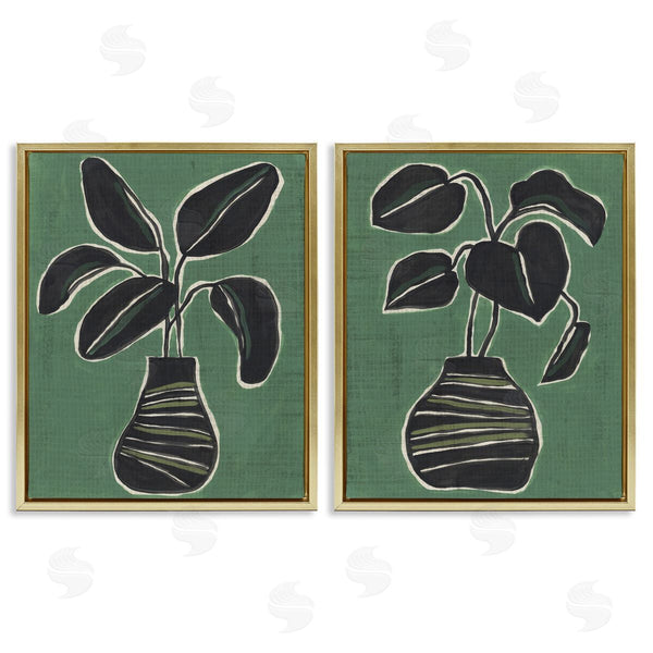 Stupell Industries June Erica Vess | Green Toned House Plants Wall Art