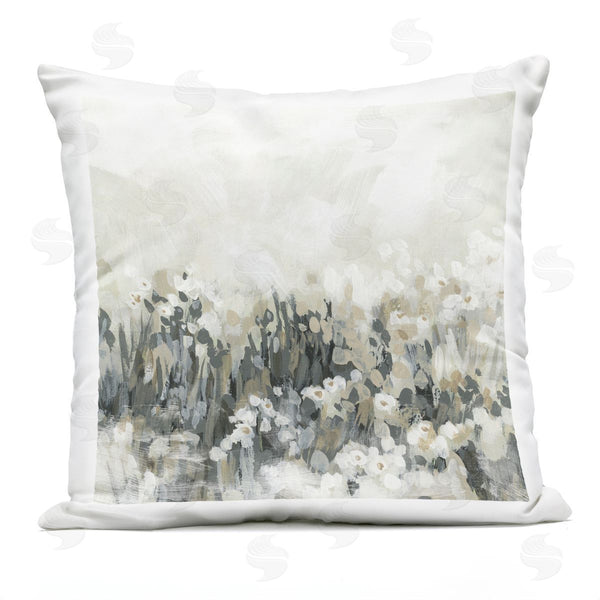 Stupell Industries June Erica Vess | Grey & Beige Landscape Printed Throw Pillow