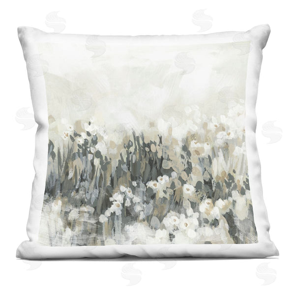 stupell industries June Erica Vess | Grey & Beige Landscape Printed Throw Pillow