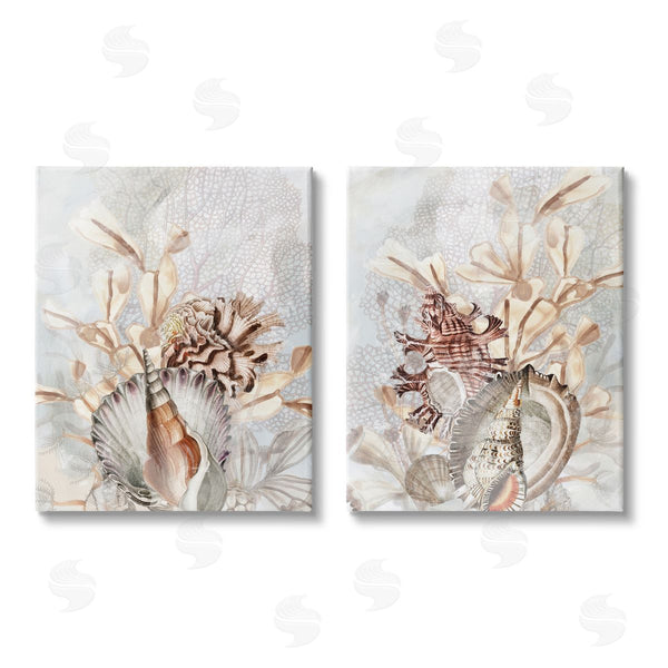 stupell industries June Erica Vess | Grey & Beige Sea Life