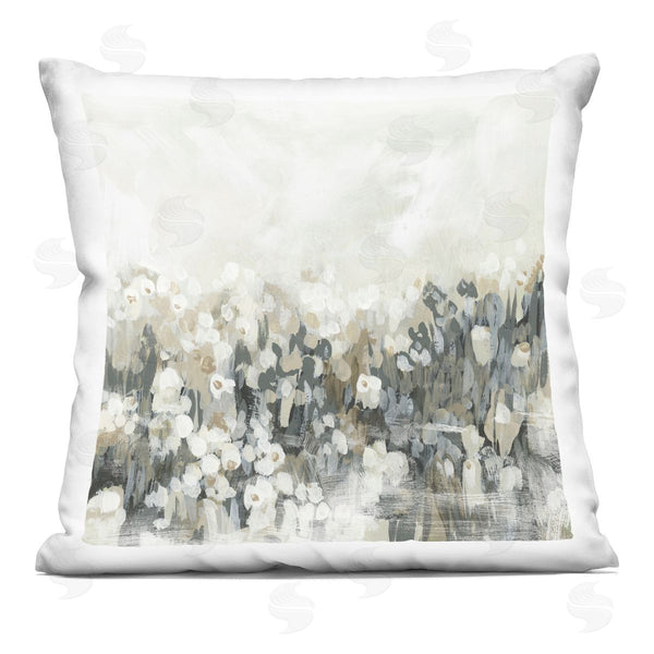 stupell industries June Erica Vess | Grey Speckled Flowers Printed Throw Pillow