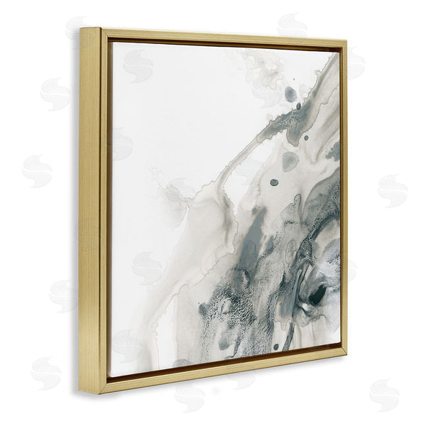 Stupell Industries June Erica Vess | Grey Splash On White