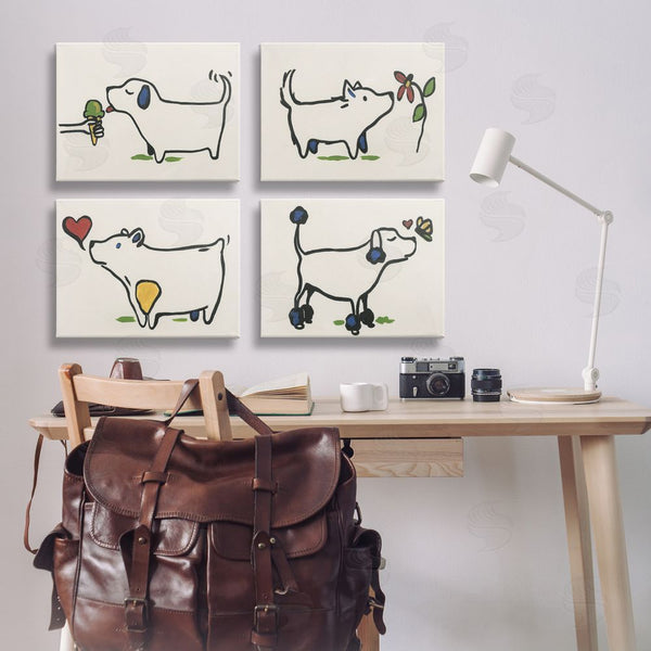 Stupell Industries June Erica Vess | Happy Doodle Animals Wall Art