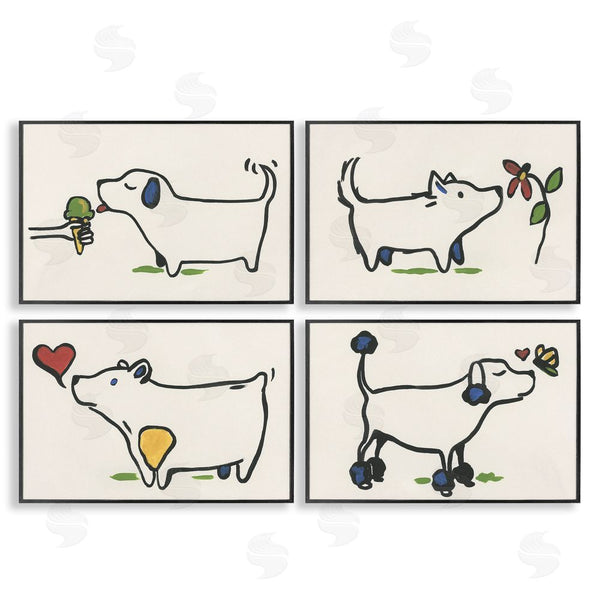 Stupell Industries June Erica Vess | Happy Doodle Animals Wall Art
