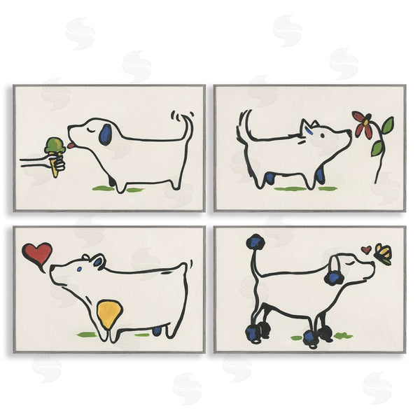 Stupell Industries June Erica Vess | Happy Doodle Animals Wall Art