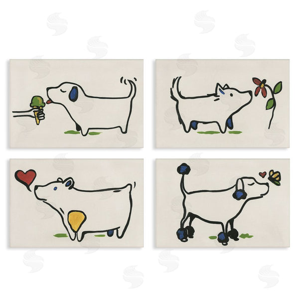 stupell industries June Erica Vess | Happy Doodle Animals Wall Art