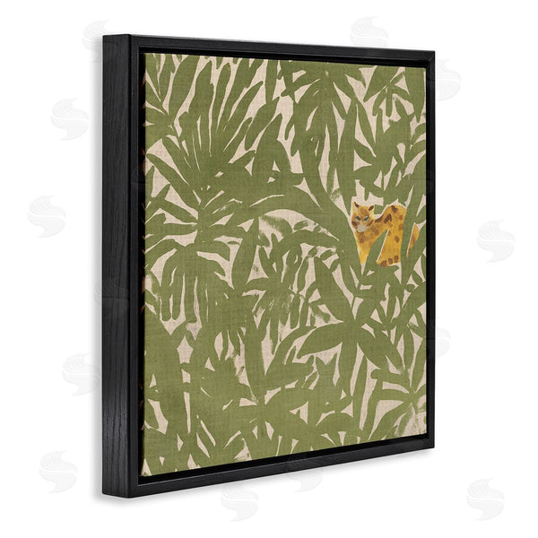 Stupell Industries June Erica Vess | Hiding Cheetah Palm Plants Wall Art
