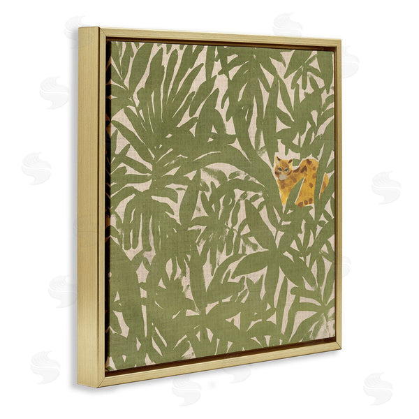 Stupell Industries June Erica Vess | Hiding Cheetah Palm Plants Wall Art
