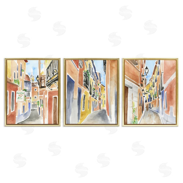 Stupell Industries June Erica Vess | Historic Madrid City Buildings Wall Art