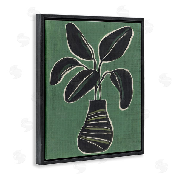 Stupell Industries June Erica Vess | House Plant On Green