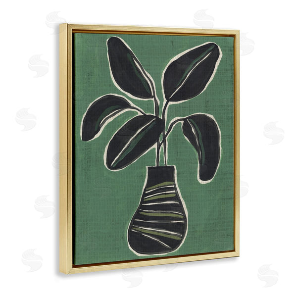 Stupell Industries June Erica Vess | House Plant On Green