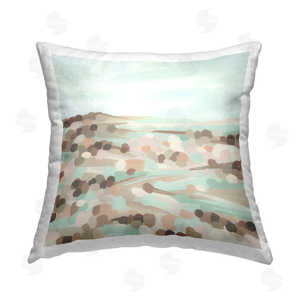 stupell industries June Erica Vess | Impressionist Rural Landscape Printed Throw Pillow
