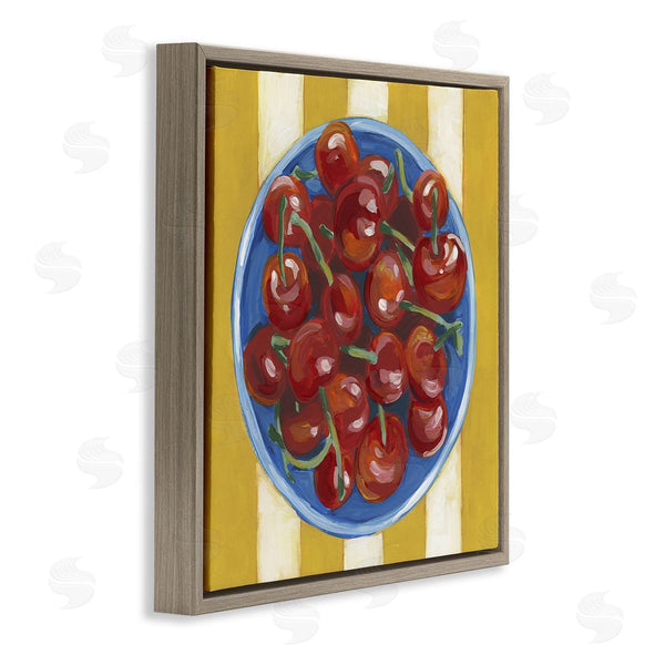 Stupell Industries June Erica Vess | Juicy Cherries On Stripes