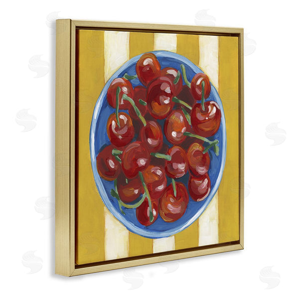 Stupell Industries June Erica Vess | Juicy Cherries On Stripes