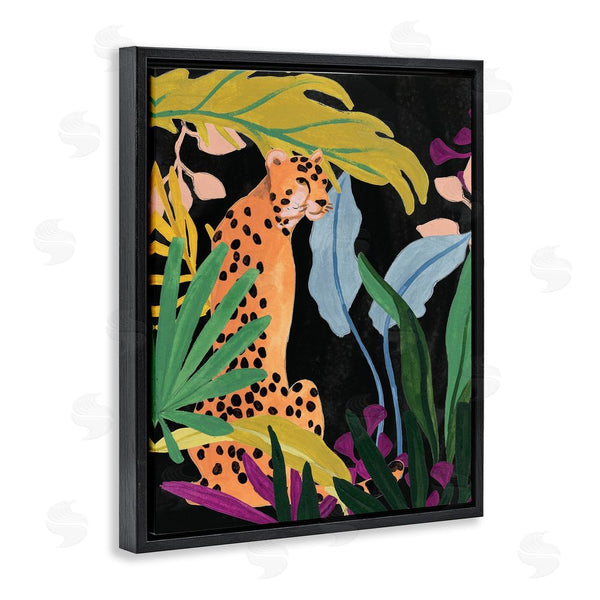 Stupell Industries June Erica Vess | Jungle Leaves & Cheetah Wall Art