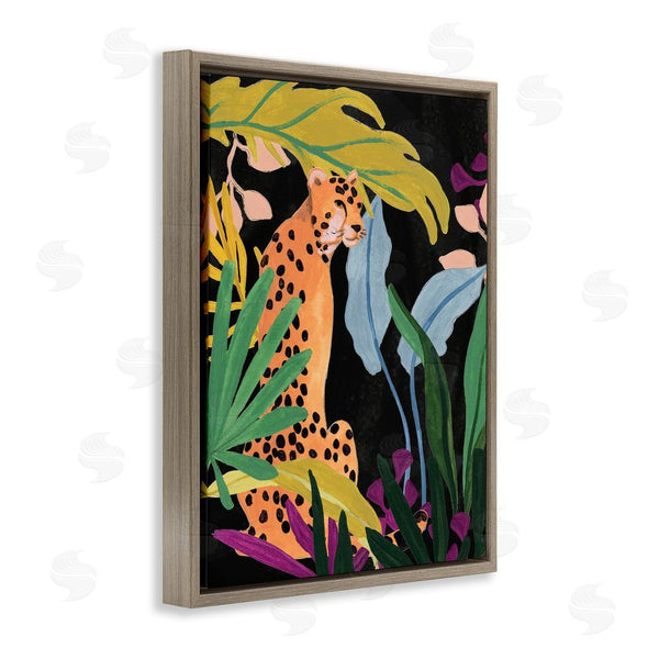 Stupell Industries June Erica Vess | Jungle Leaves & Cheetah Wall Art