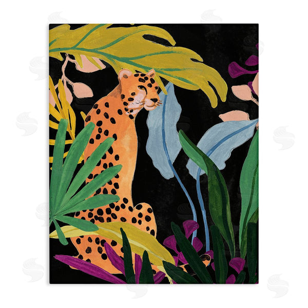 stupell industries June Erica Vess | Jungle Leaves & Cheetah Wall Art