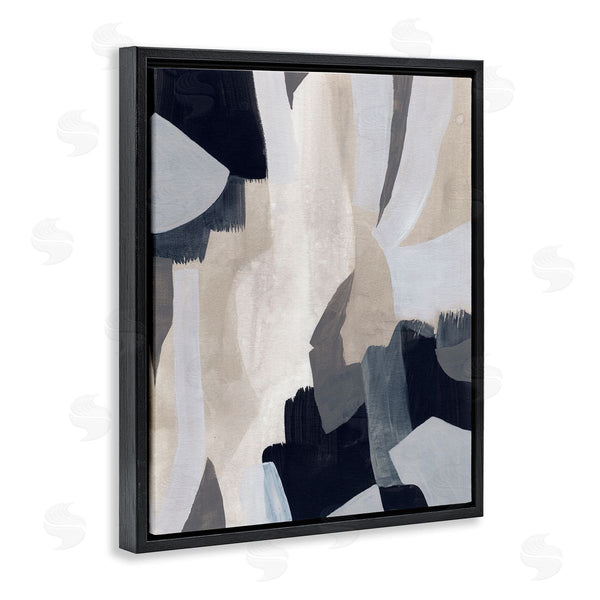 Stupell Industries June Erica Vess | Layered Organic Abstract Shapes Blue Beige