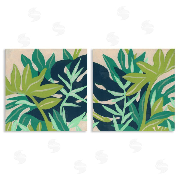 stupell industries June Erica Vess | Layered Tropical Botanical Leaves Wall Art