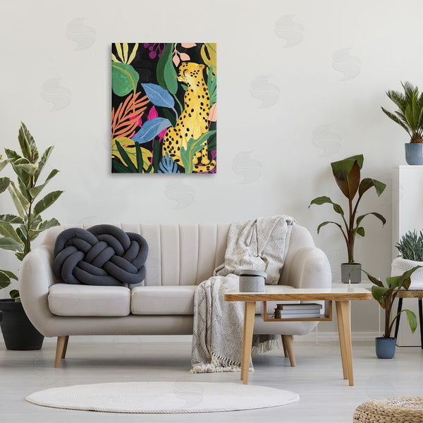Stupell Industries June Erica Vess | Leopard Among Plant Leaves Wall Art
