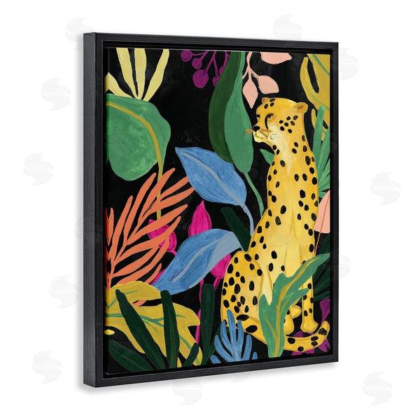 Stupell Industries June Erica Vess | Leopard Among Plant Leaves Wall Art