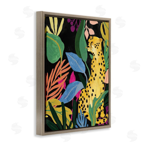 Stupell Industries June Erica Vess | Leopard Among Plant Leaves Wall Art
