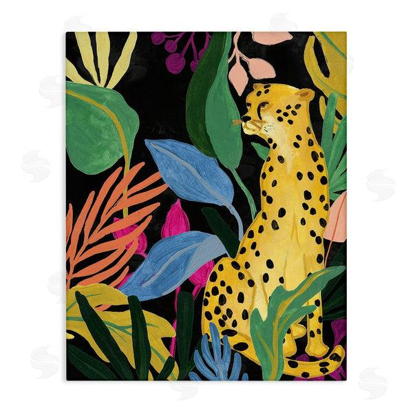 stupell industries June Erica Vess | Leopard Among Plant Leaves Wall Art