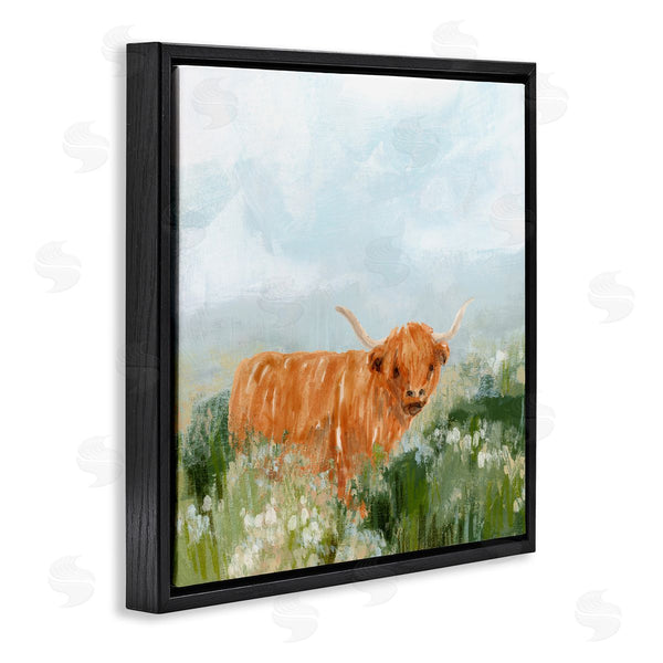 Stupell Industries June Erica Vess | Longhorn Cattle Country Field