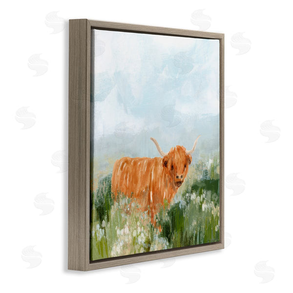 Stupell Industries June Erica Vess | Longhorn Cattle Country Field