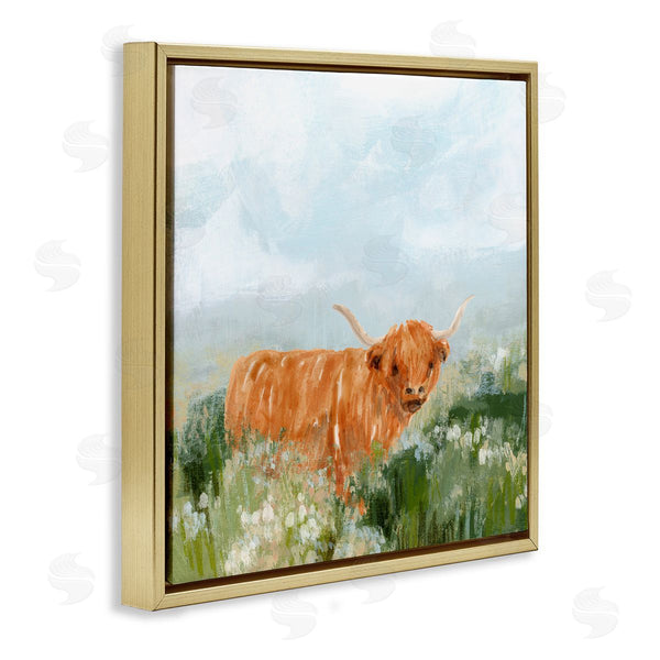 Stupell Industries June Erica Vess | Longhorn Cattle Country Field