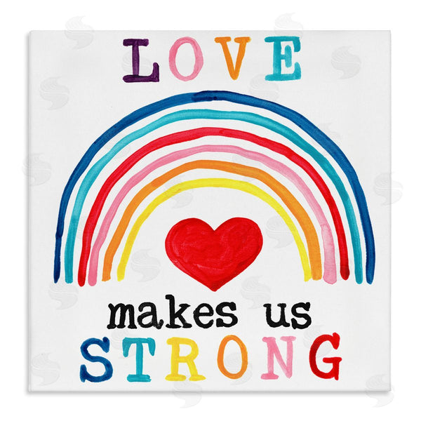 stupell industries June Erica Vess | Love Makes Us Strong Rainbow
