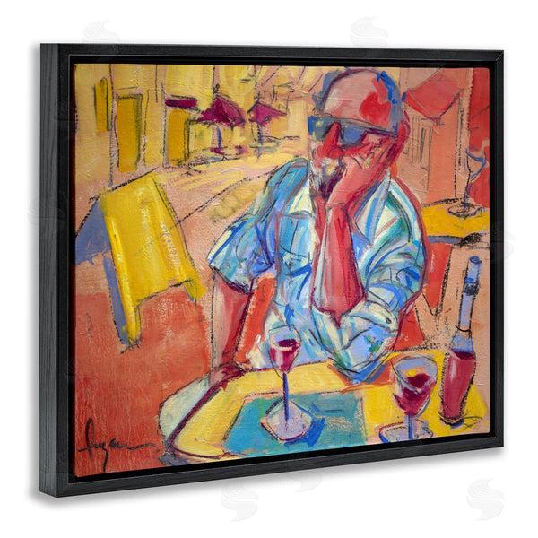 Stupell Industries June Erica Vess | Man With Wine Portrait Wall Art