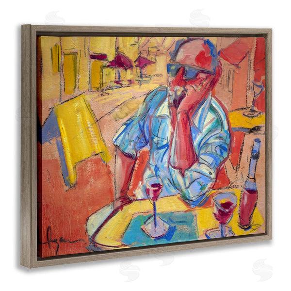 Stupell Industries June Erica Vess | Man With Wine Portrait Wall Art
