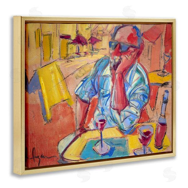 Stupell Industries June Erica Vess | Man With Wine Portrait Wall Art