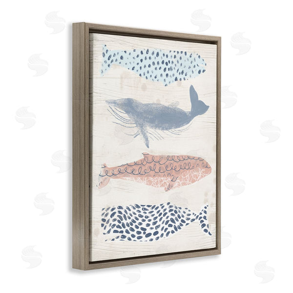 Stupell Industries June Erica Vess | Maritime Patterned Whales