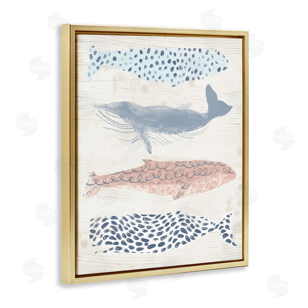 Stupell Industries June Erica Vess | Maritime Patterned Whales