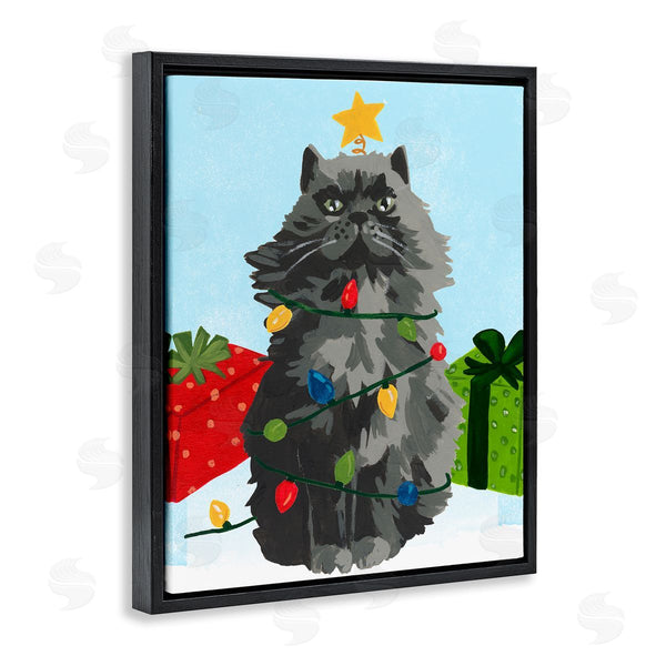 Stupell Industries June Erica Vess | Meowy Hissmas Cat