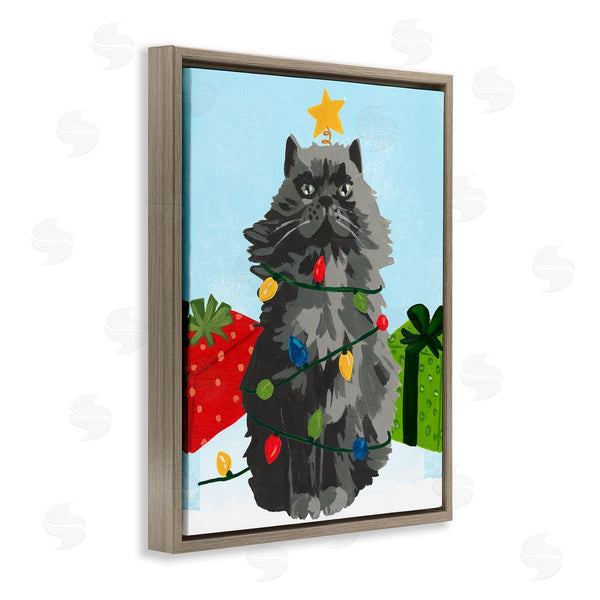 Stupell Industries June Erica Vess | Meowy Hissmas Cat