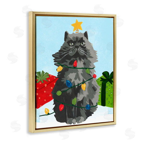 Stupell Industries June Erica Vess | Meowy Hissmas Cat