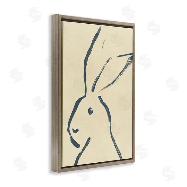 Stupell Industries June Erica Vess | Minimal Brushed Rabbit Wall Art